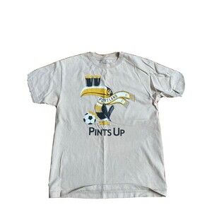 Vintage Guinness Portland Soccer Beer T-Shirt - Toucan "Pints Up" - Men's Medium